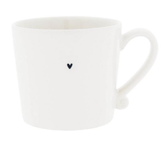 Bastion Collections Tasse mit Herz schwarz