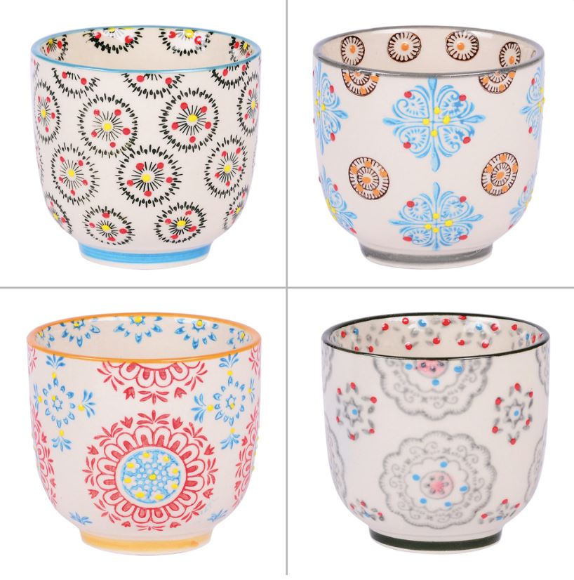 Table Passion 4-er Set Teetassen Bohemian 15 cl