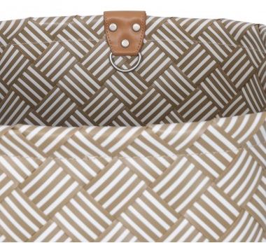 HANDED BY Einkaufstasche Sainte-Maxime Stripes khaki