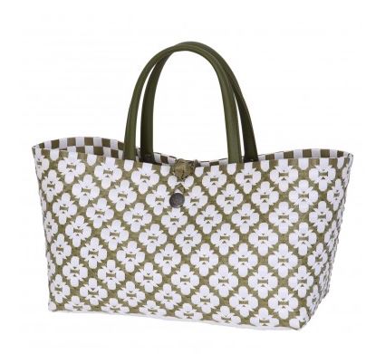 HANDED BY Einkaufstasche Mini Motif olive