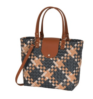 HANDED BY Einkaufstasche Alley Shopper dark grey pattern