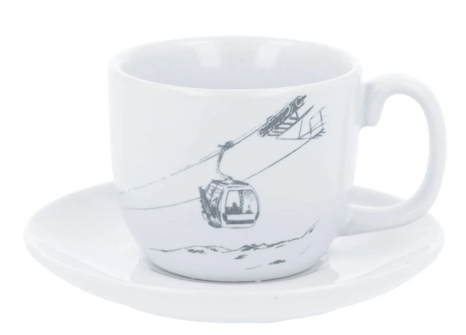 À Table Espresso-Tasse “Gondel” weiss, 2er-Set