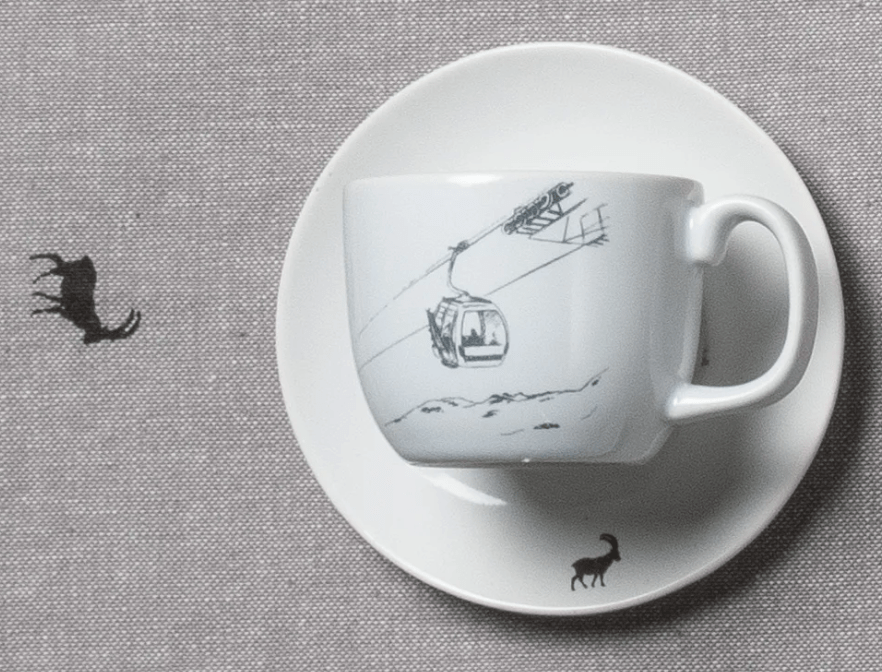 À Table Espresso-Tasse “Gondel” weiss, 2er-Set