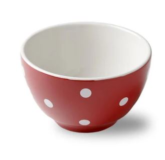 Rössler Bol Heidi 12 cm, rot mit weissen Punkten