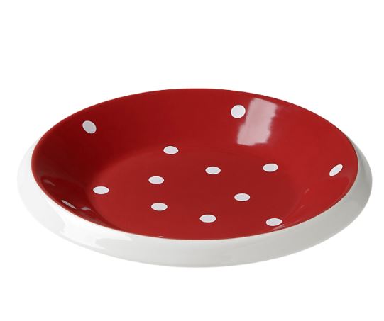 Rössler Röstiplatte Heidi Ø 27 cm, rot mit weissen Punkten