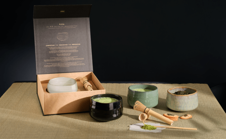 ASA Selection Matcha Set Moribana matsu shiny (grün)