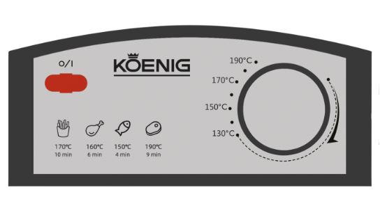 Koenig Fritteuse Inox 3 Liter