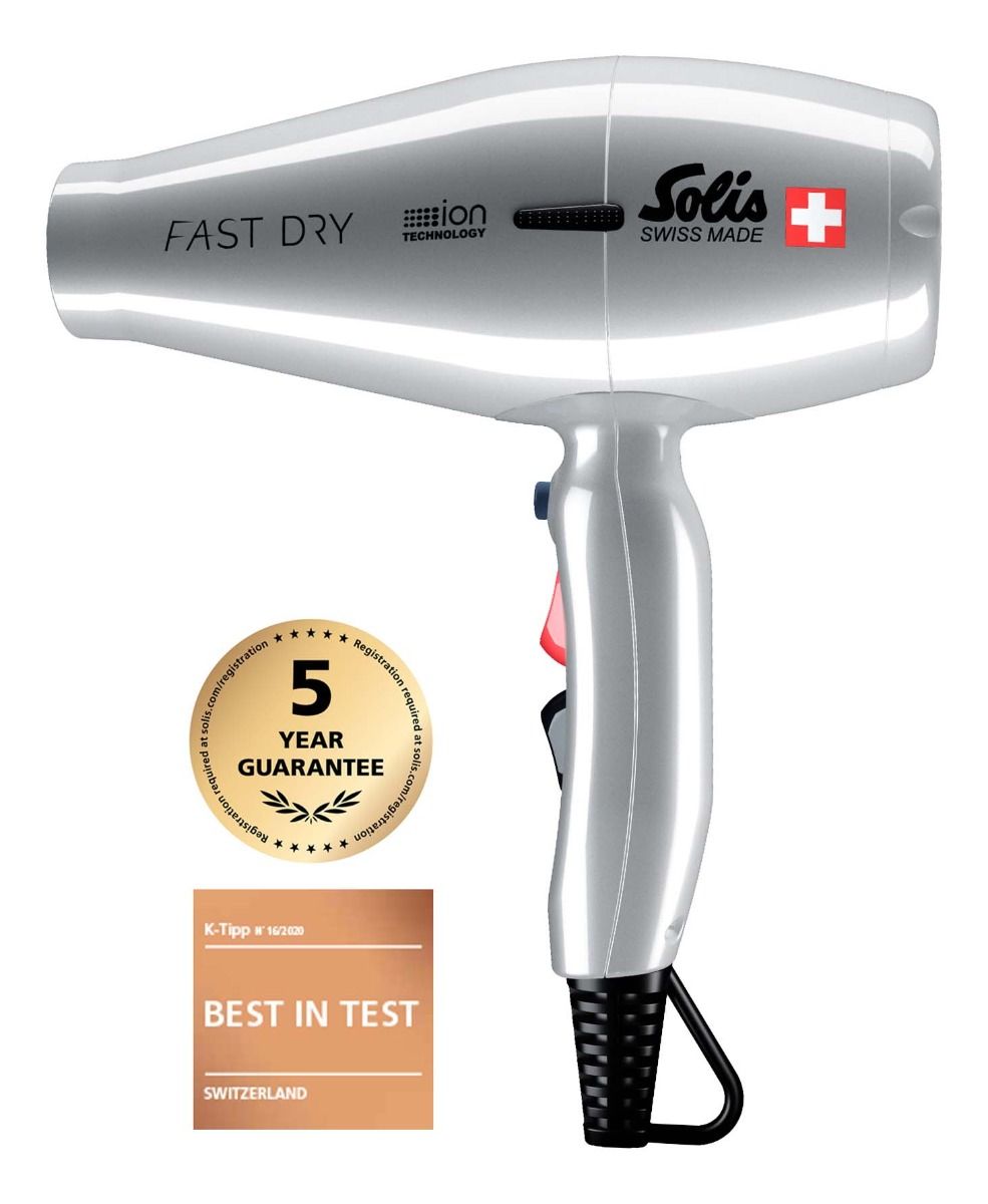 Solis Haartrockner Fast Dry silber