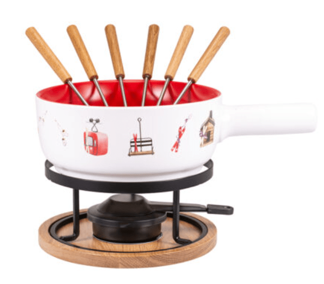 Kadastar Käsefondue-Set E22 “Winterland” Ø 22 cm, 9-teilig