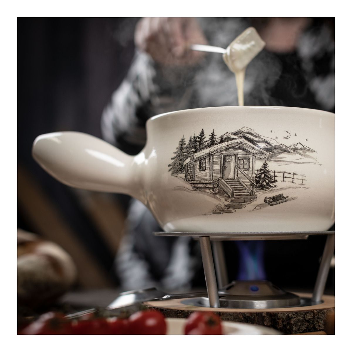 Kuhn Rikon Käsefondueset Chalet Induktion 9-teilig