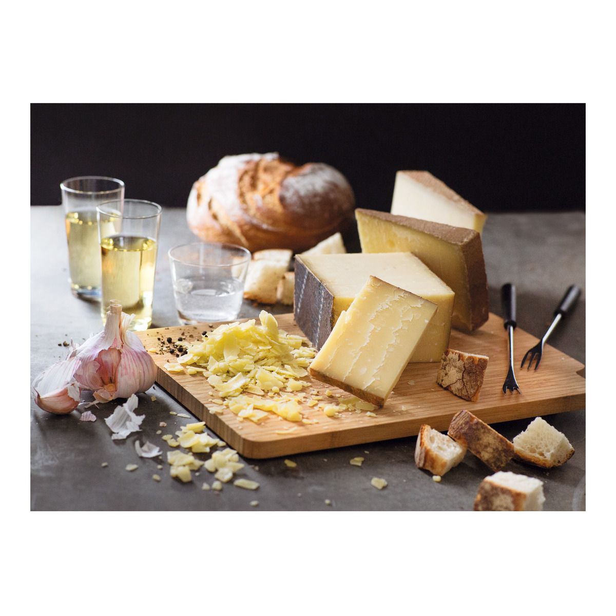 Kuhn Rikon Käsefonduegabeln Bambusgriff