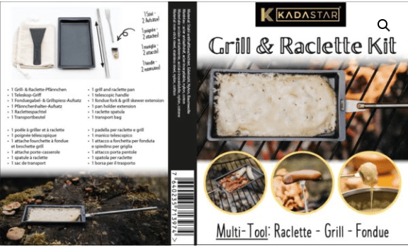 Grill- & Raclette-Kit “Explorer”, 6-teilig