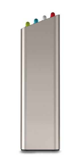 Joseph Joseph Schneidbrettset 4-teilig mit Aufbewahrungsbehälter gross silber