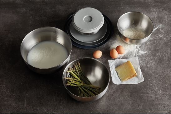 Joseph Joseph Edelstahlschüsseln 4er-Set mit Deckeln Nest Steel
