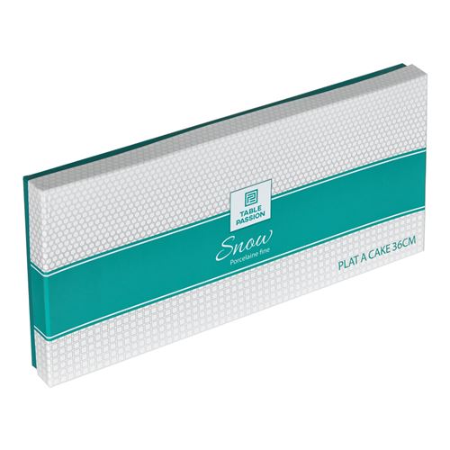 Table Passion Cakeplatte 36 cm Porzellan weiss