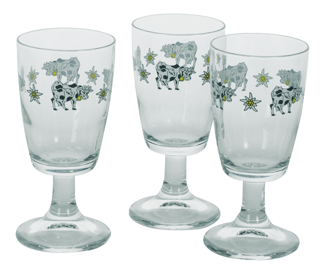 Kaffeeglas Kuh 3er Paket