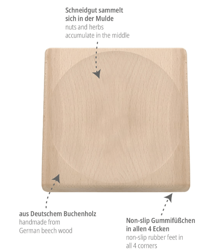 Triangle Schneidbrett Buchenholz