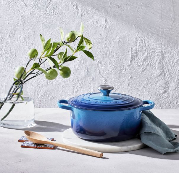 Bräter Signature Le Creuset rund Azure blau 26 cm