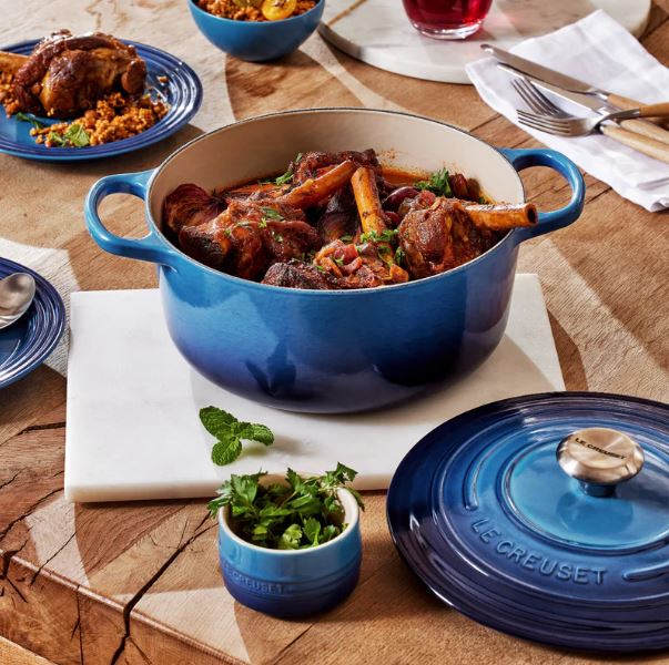 Bräter Signature Le Creuset rund Azure blau 26 cm