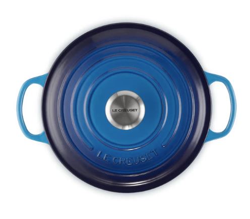 Bräter Signature Le Creuset rund Azure blau 26 cm