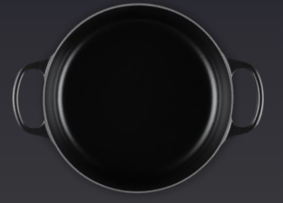 Gourmet-Bräter Signature Le Creuset rund schwarz matt 24 cm