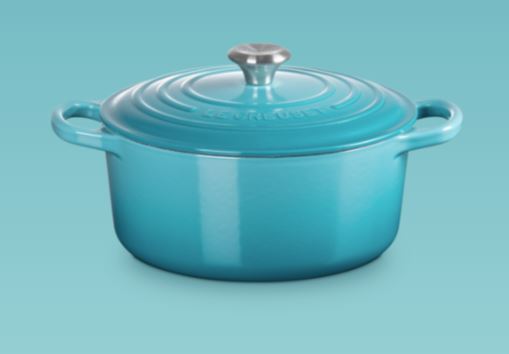 Bräter Signature Le Creuset rund Caribbean-Blau 20 cm