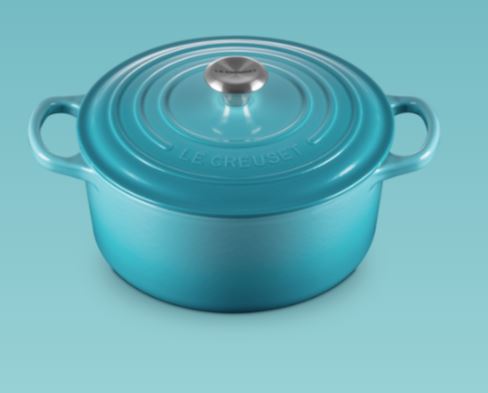 Bräter Signature Le Creuset rund Caribbean-Blau 20 cm