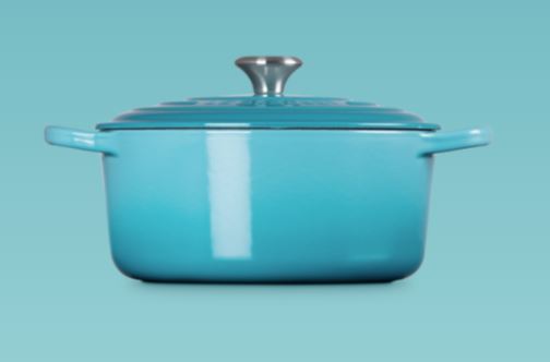 Bräter Signature Le Creuset rund Caribbean-Blau 20 cm
