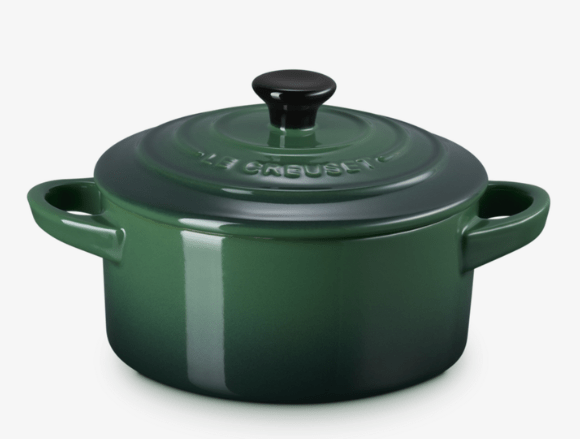 Mini Cocotte Klassik Juniper grün, aus Steinzeug, 10 cm, 0,25 l