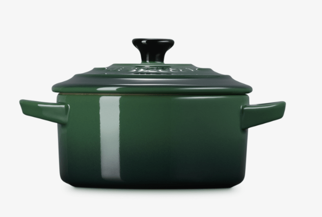 Mini Cocotte Klassik Juniper grün, aus Steinzeug, 10 cm, 0,25 l
