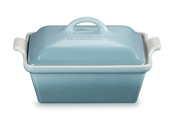 Auflaufform Tradition Sea Salt Le Creuset quadratisch mit Deckel 23 cm