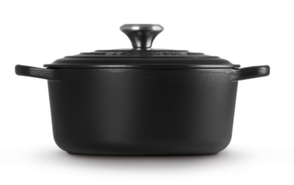 Bräter Signature Le Creuset rund schwarz 24 cm