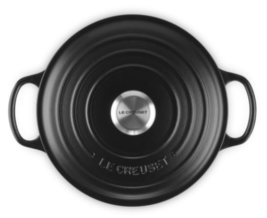 Bräter Signature Le Creuset rund schwarz 24 cm