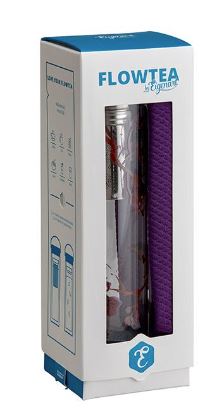 Flowtea isolierende Glasflasche Cherry Blossom inkl. Neoprenhülle