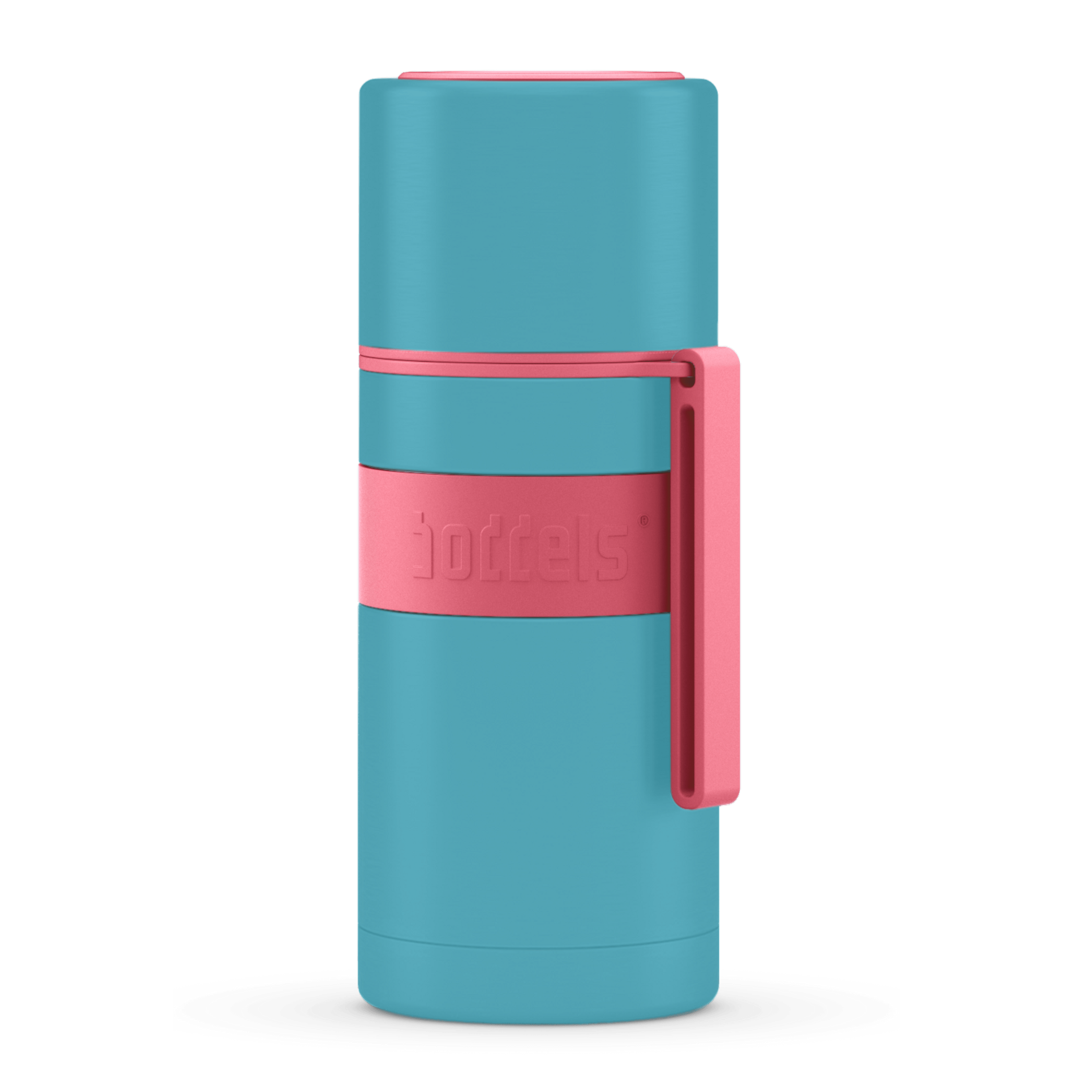 Boddels Isolierflasche Heet 350 ml Himbeerrot/Türkis