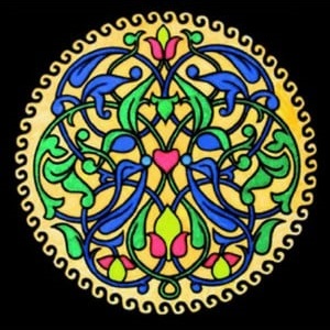 Ausmalbild Mandala Relax