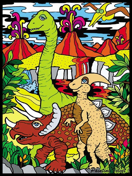 Ausmalbild Dinosaurier