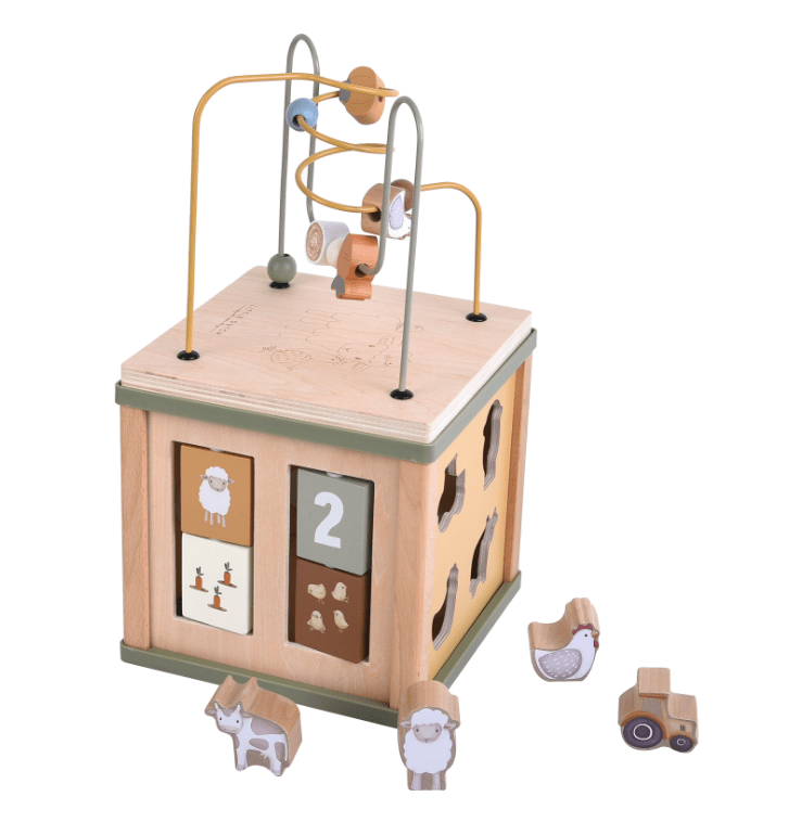 Holz Aktivitätenwürfel Little Farm Little Dutch