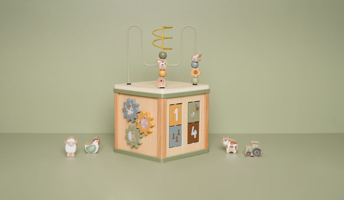 Holz Aktivitätenwürfel Little Farm Little Dutch