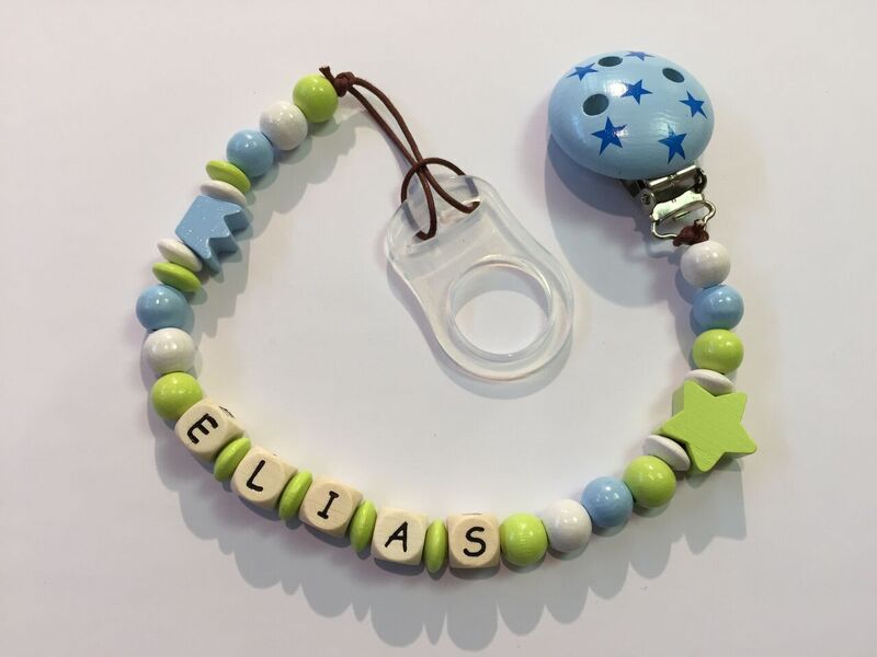 Nuggikette Blaugrün mit Wunschname