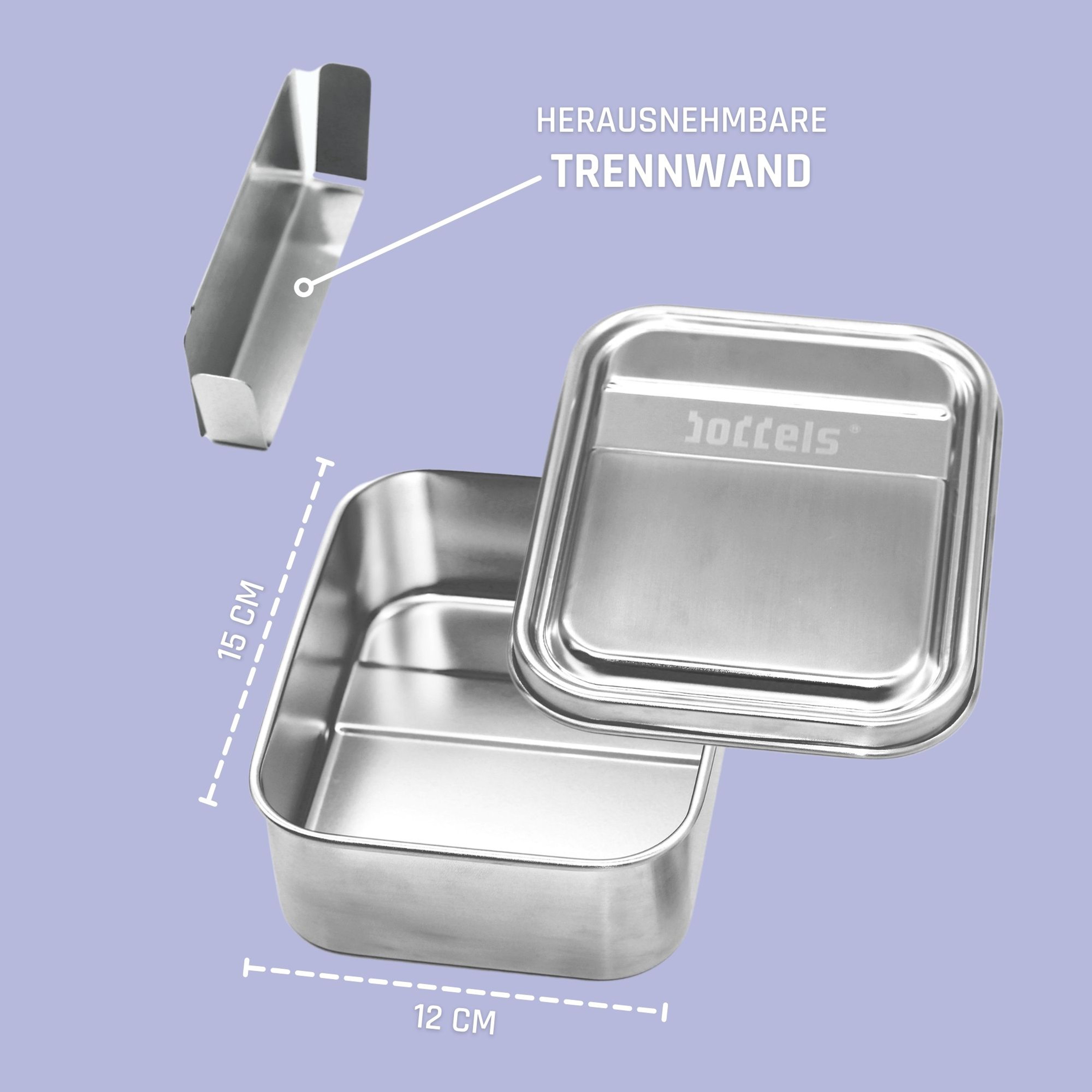 Boddels Lunchbox Smacht 800 ml Himbeerrot