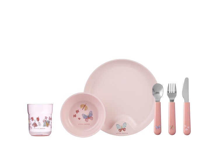 Kindergeschirr Set 6-teilig Flowers & Butterflies