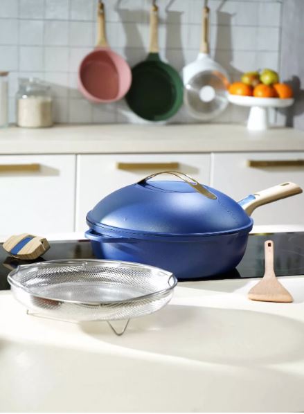 COOKUT Die fabelhafte 8-in-1-Pfanne, Saphir blau, 28 cm