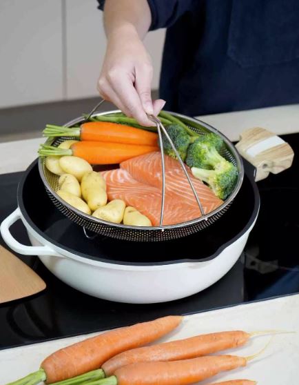 COOKUT Die fabelhafte 8-in-1-Pfanne, Meringue weiss, 28 cm