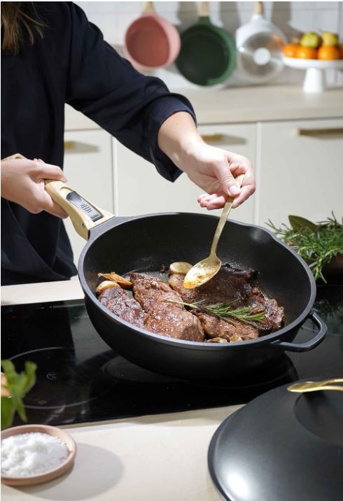 COOKUT Die fabelhafte 8-in-1-Pfanne, Meringue weiss, 28 cm