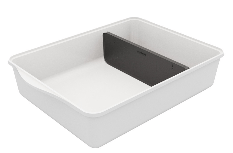 COOKUT Auflaufform mit verstellbarem Trenner, Polaire weiss