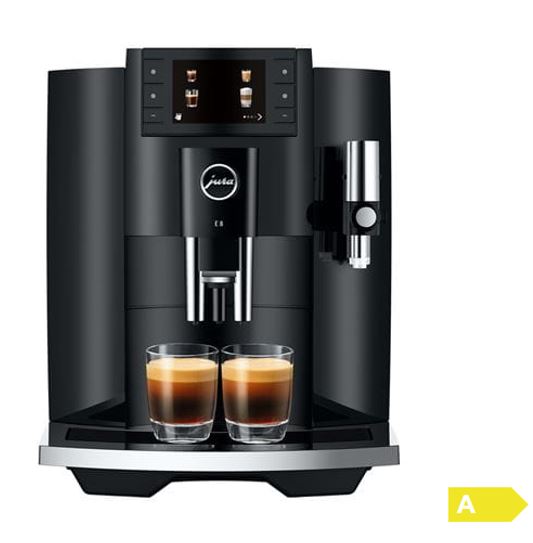 Jura Kaffeevollautomat E8 Piano Black (SC) 15589 inklusive Starterpaket Zemp AG*