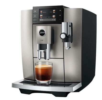 Jura Kaffeevollautomat E8 Midnight Silver (SD) 15713 inklusive Starterpaket Zemp AG*