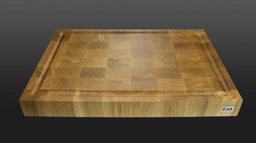 Kai Hackblock mit Saftrinne Eiche DM0801