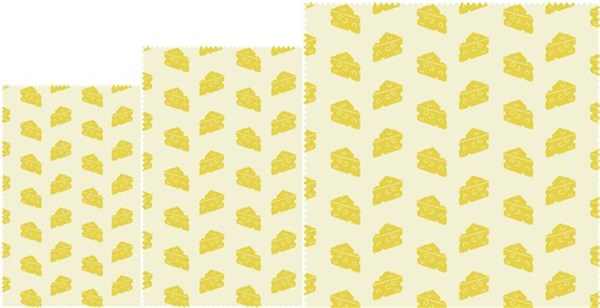 Bienenwachstuch Käse 3er Set BW11